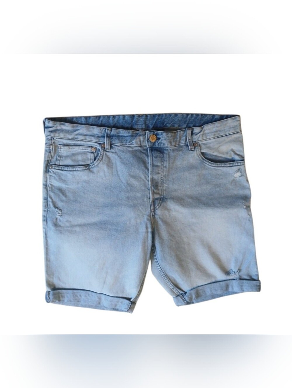 & Denim Slim Fit Button Fly Men’s Jean Shorts